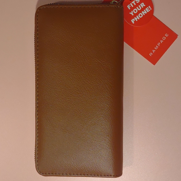 Brown Rampage Zip Around Clutch Wallet - Picture 2 of 4